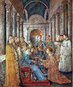 Fra Angelico St Sixtus Ordains St Lawrence oil on canvas